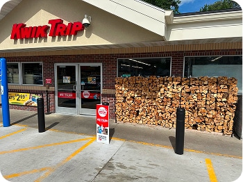 kwik trip firewood display