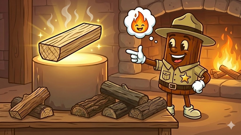 kiln-Dried Ash Firewood Superior for Burning