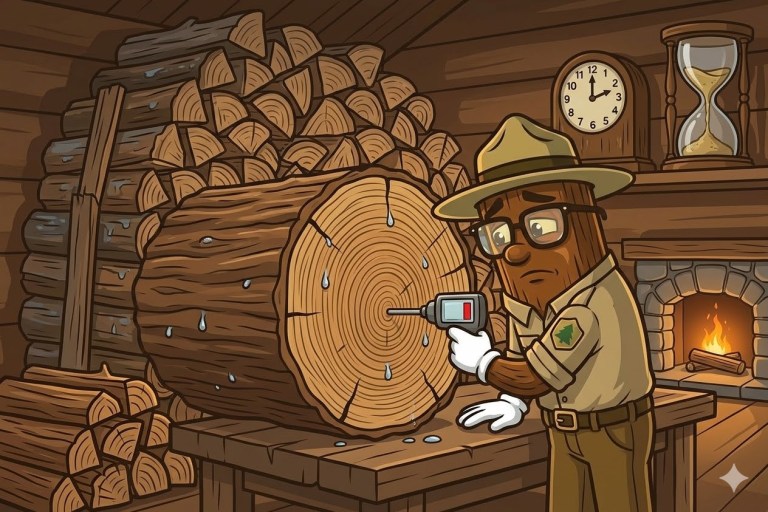 seasoning and drying oak firewood