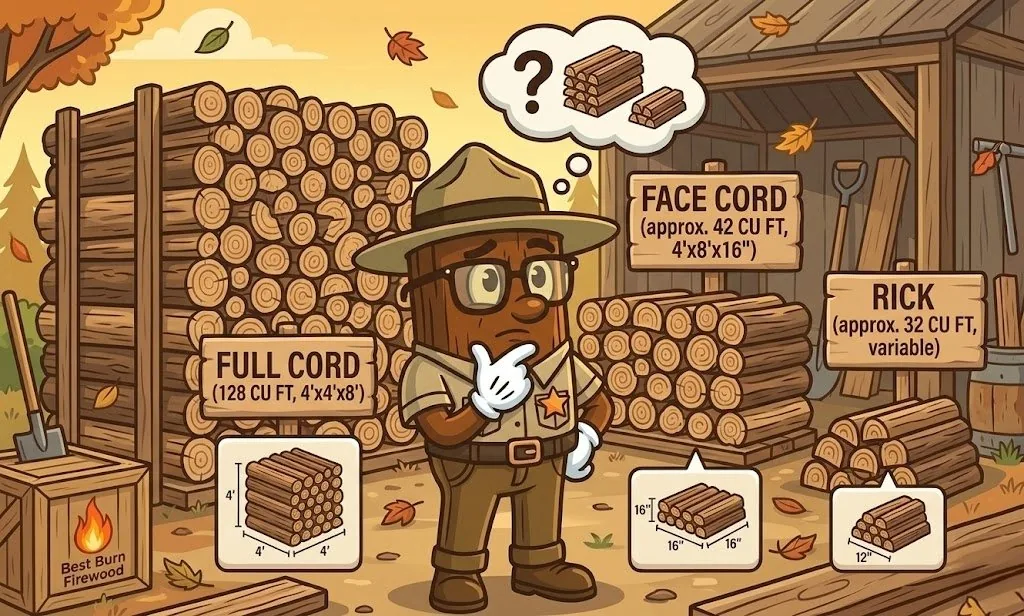 Face Cord vs Full Cord vs Rick: What You're Actually Buying