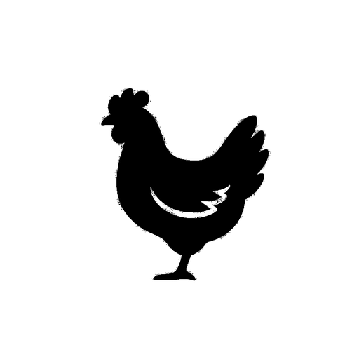 Poultry silhouette icon for cooking wood pairing chart