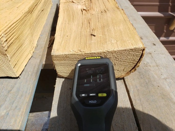 Moisture meter reading low on kiln dried ash firewood