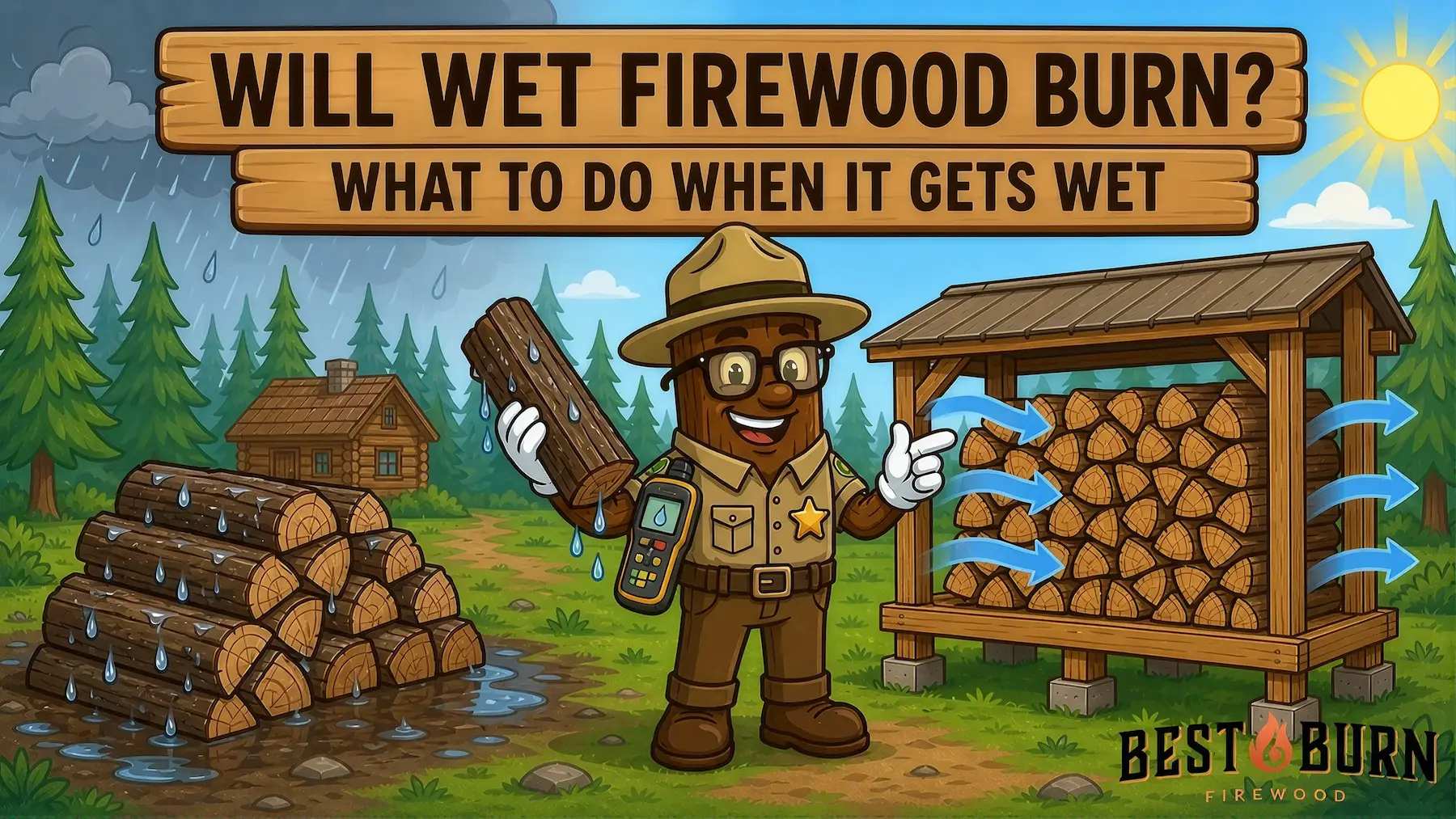 Will Wet Firewood Still Burn? What Happens When Seasoned Wood Gets Wet